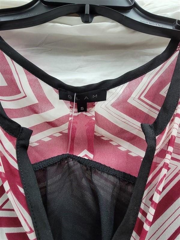 NWT Glam Boutique SMALL Geometric Over Dress Mini 123219