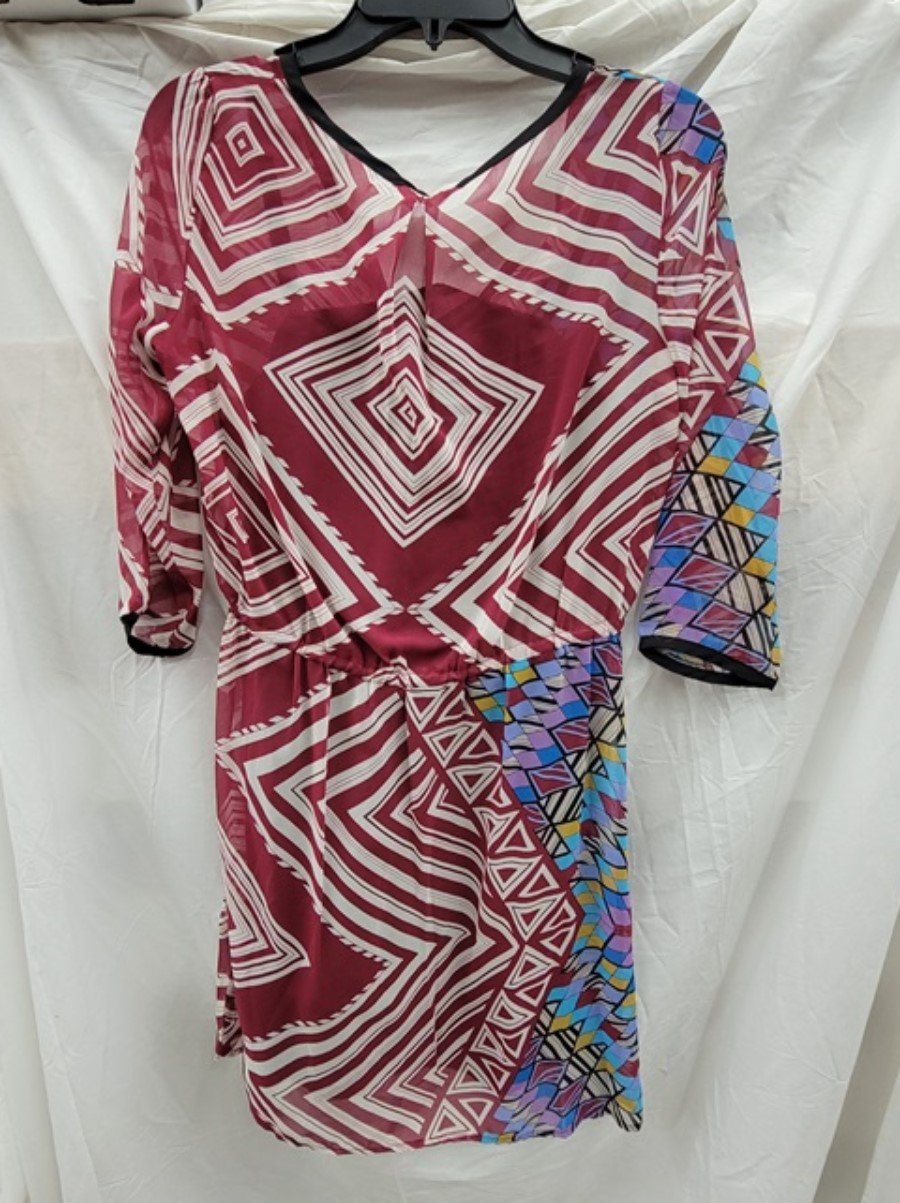 NWT Glam Boutique SMALL Geometric Over Dress Mini 123219