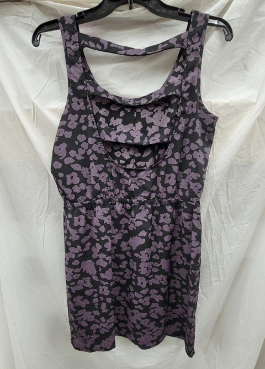 NWOT Glam Boutique S Ladder Back Black Purple Mini Sundress 123221