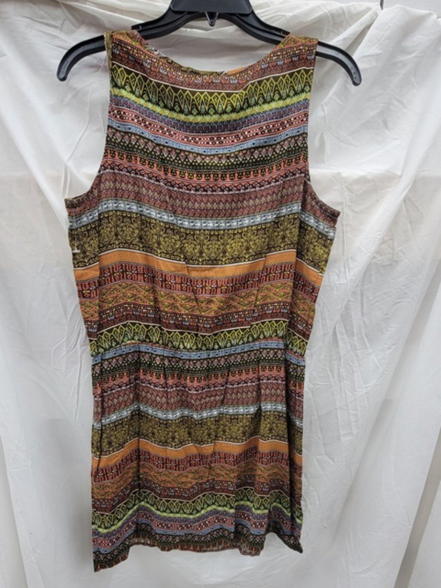 NWOT Glam Boutique M Stripe Sleeveless Mini Dress 123222