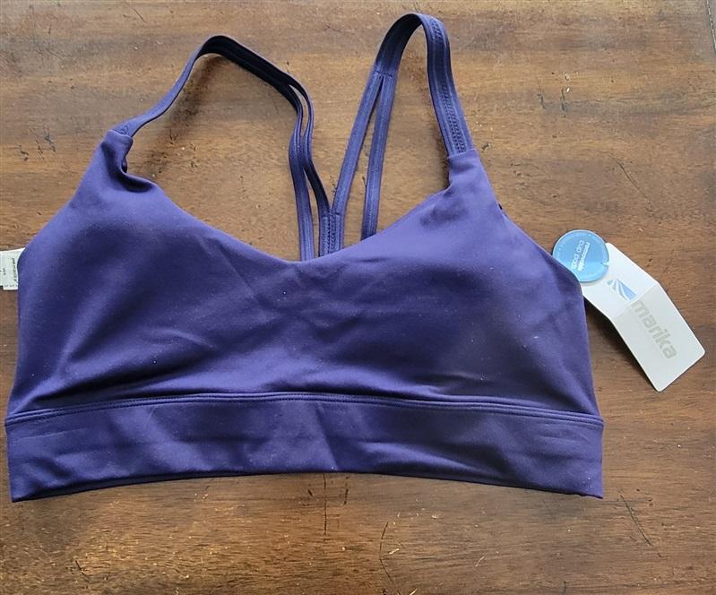 NWT Marika LG Saige Yoga Sports Bra Astral Aura Blue 123251