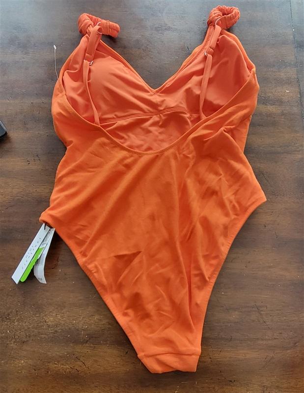 NWT Sanctuary XL Terry Cloth 1pc Orange Swimsuit 123253