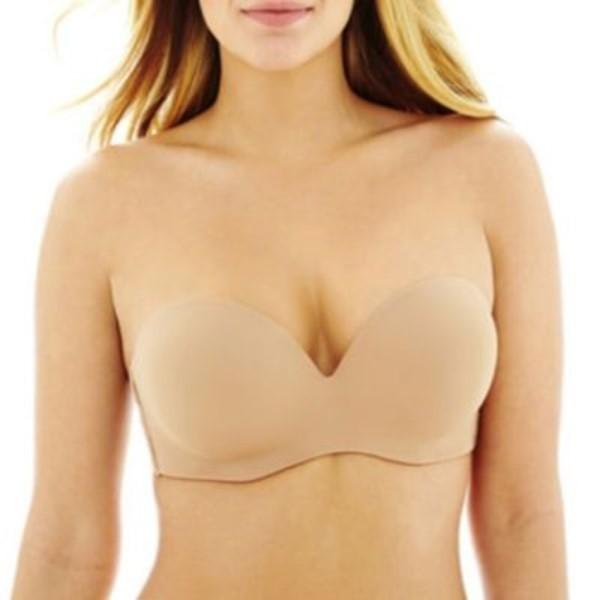 NWOT Ambrielle 36DD Everyday Convertible Strapless Beige Bra 123257