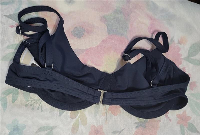 NWOT Michael Kors X Small Classic Bikini Underwire Top Blue 123273