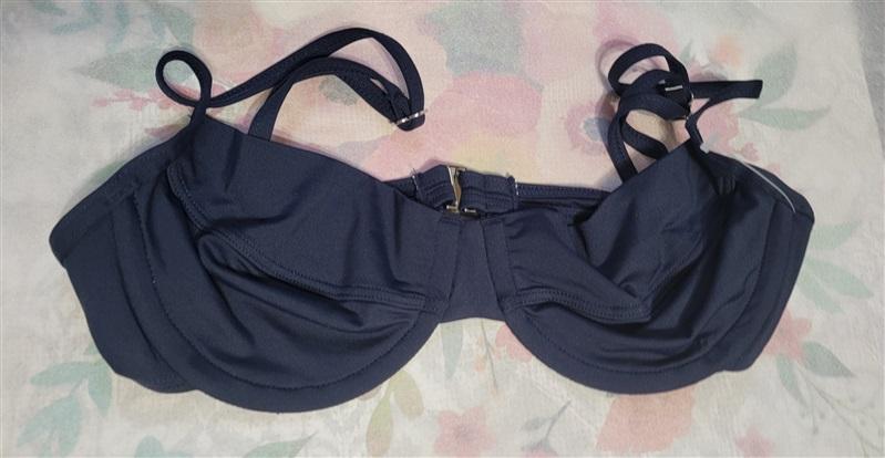 NWOT Michael Kors X Small Classic Bikini Underwire Top Blue 123273