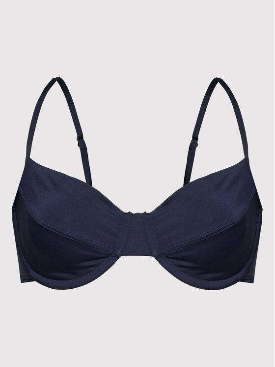 NWOT Michael Kors X Small Classic Bikini Underwire Top Blue 123273