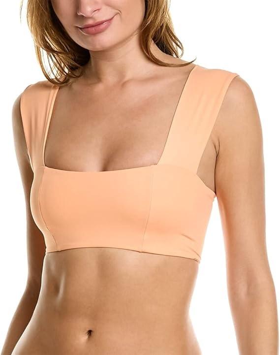 NWT L*Space L Parker Tangerine Orange Bikini Swim Top 123284