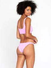 NWOTD L*Space M Wilder Top Purple Bikini Swim Top 123307