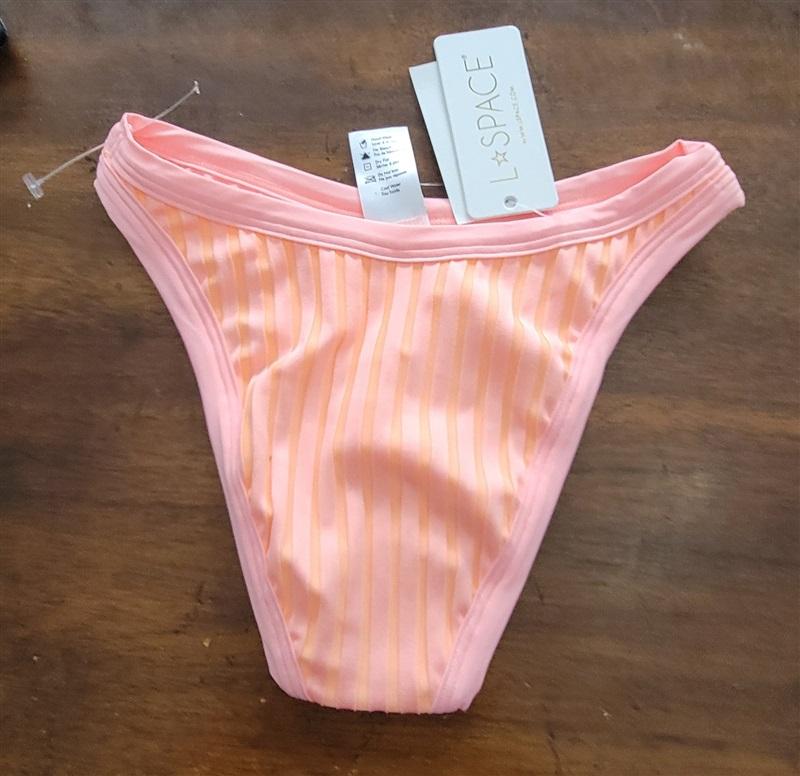 NWT L*Space XS Foley Bitsy Bikini Bottom CPL Pink 123312