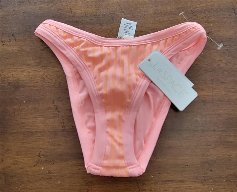 NWT L*Space XS Foley Bitsy Bikini Bottom CPL Pink 123312