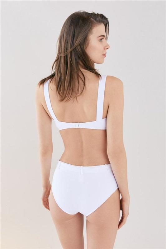 NWOT Seafolly Capri 6 USA SZ Napolitano Dream Girl White Bikini Top 123328