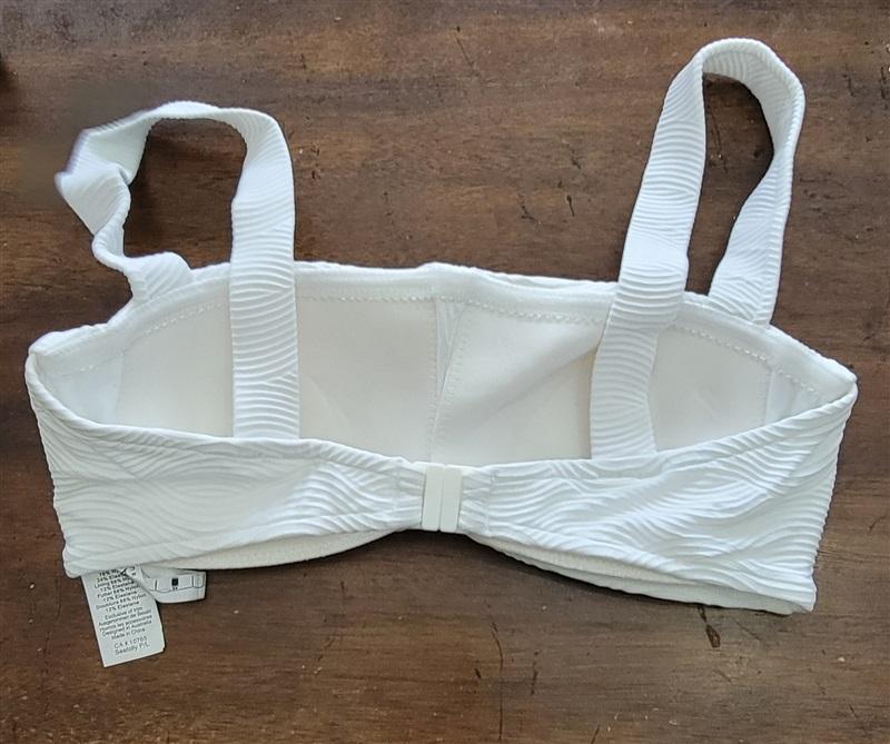 NWOT Seafolly Capri 6 USA SZ Napolitano Dream Girl White Bikini Top 123328