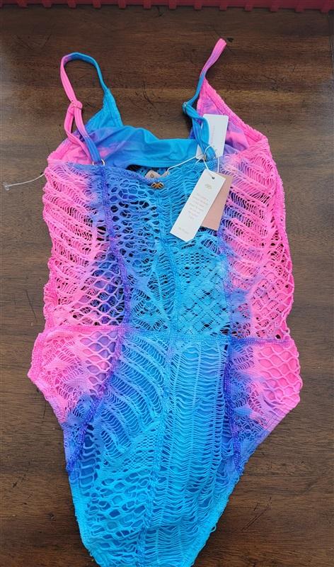 NWT Pilyq PQ Girls 4 MAMBA MESH 1 Piece Swimsuit 123343