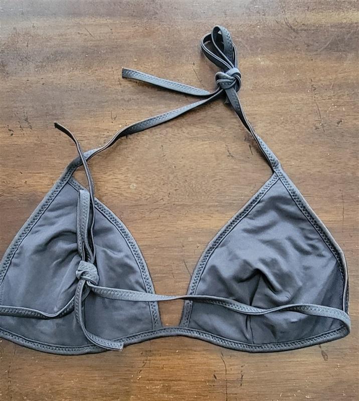 NWOT Calzedonia Colbey L Sequin Camo Pink Silver Bikini Swim Top 123345