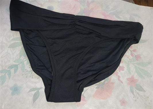 NWOT Seafolly 4 USA V Band Bikini Swim Bottom Black 123350