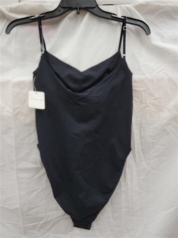 NWT Free People M/L Intimately FP Bodysuit 8141 Black 123365