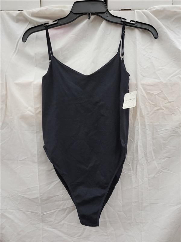 NWT Free People M/L Intimately FP Bodysuit 8141 Black 123365