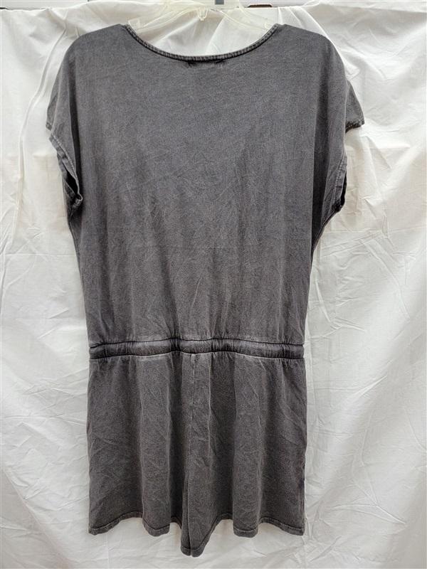 NWOT Michael Stars S Knit Jumper Romper Short Sleeve Surplice Gray 123372