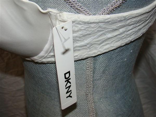 NWTD DKNY 34DD Signature Lace Perfect Lift Strapless Bra 454195 White 123393