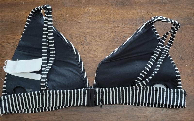 NWOT Seafolly 6 USA Go Overboard High Waist Bikini Top & Bottom Stripe 123394