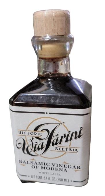NWT Via Farini Acetaia Balsamic Vinegar of Modena White Label 123415