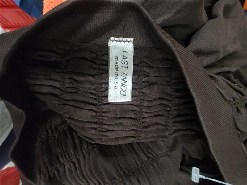 NWT Last Tango S/M Brown Ruched Seamless Tube Dress Short 123439