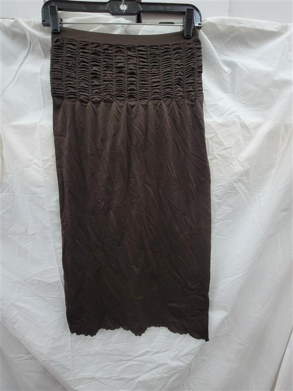 NWT Last Tango S/M Brown Ruched Seamless Tube Dress Short 123439