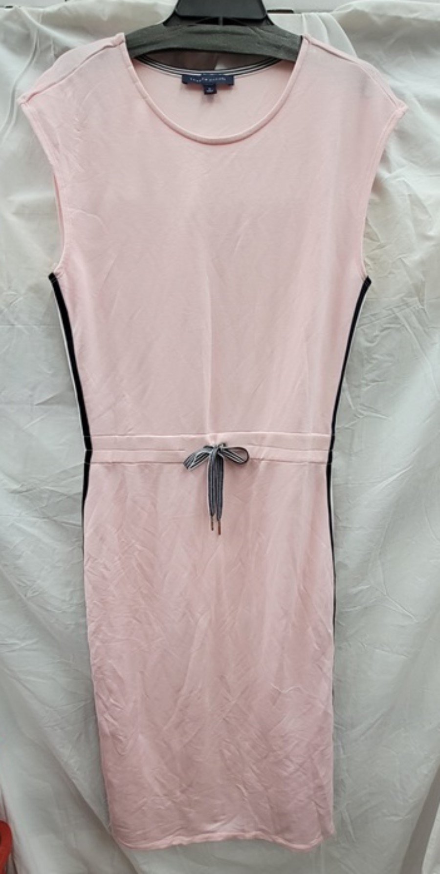NWOT Tommy Hilfiger M Pink Sleeveless Shift Dress Tie Front 123444