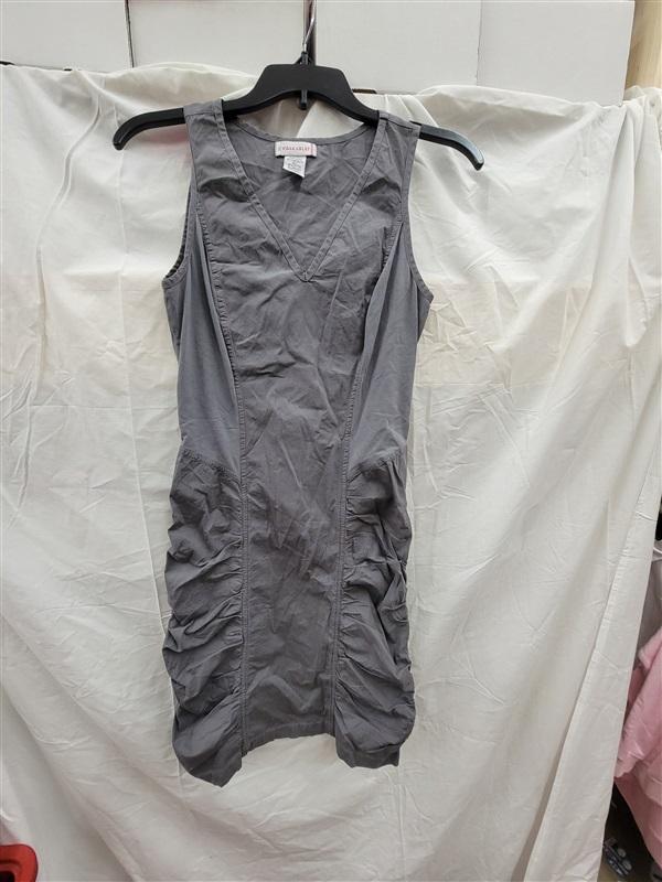 NWOT XCVI Wearables XS Raymond Sleeveless Shift Dress Charcoal 123445