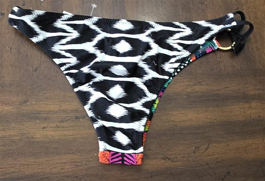 NWT Trina Turk SZ 4 African Bikini Ring Swim Bottoms 123458