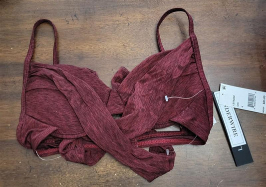 NWT La Blanca 4 Crimson Wrap Underwired Halter Bikini Swim Top 123462