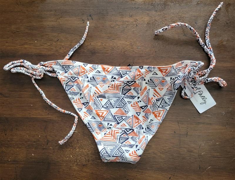 NWT Rachel Pally S Citrus Maze Palau Tie Side Bikini Swim Bottom 123472
