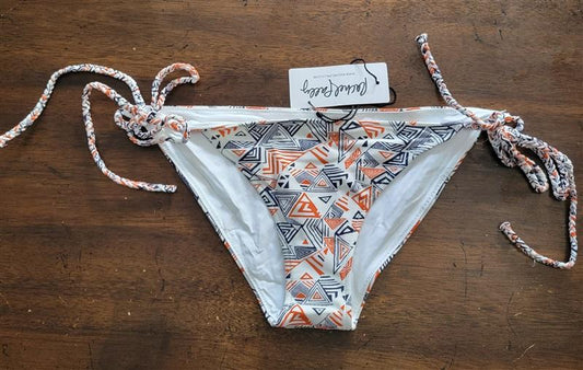 NWT Rachel Pally S Citrus Maze Palau Tie Side Bikini Swim Bottom 123472