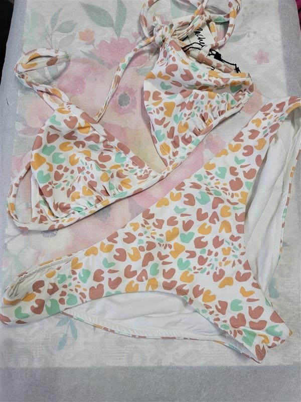 NWT Rachel Pally S Catalina Top & Bikini Swim Bottom Multi Jaguar 123475