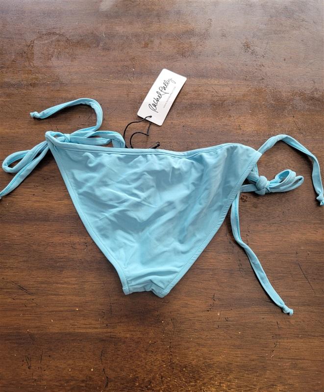 NWT Rachel Pally S Maldives Flutter Top Tie Side Bikini Swim Bottom Blue 123500