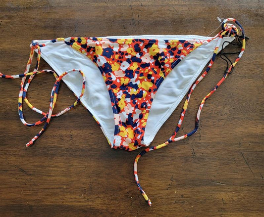 NWOT Rachel Pally S Mod Floral Tie Side Bikini Swim Bottom 123504