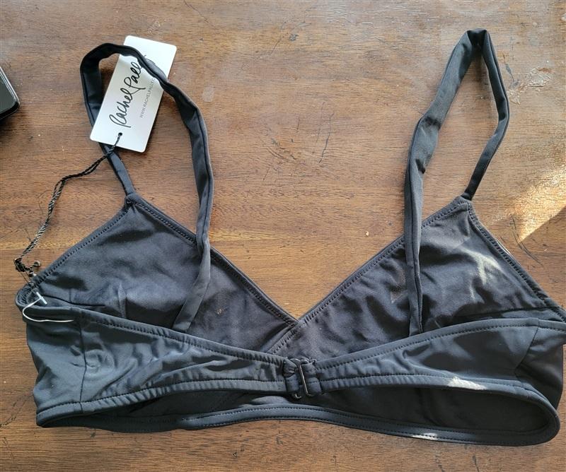 NWT Rachel Pally S Madeira Bikini Swim Top Black 123505