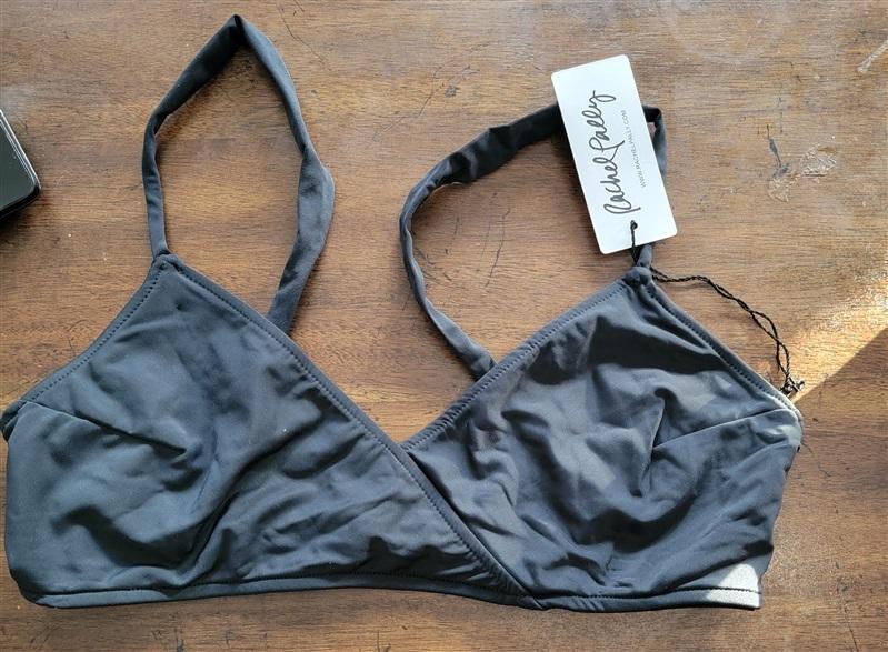 NWT Rachel Pally S Madeira Bikini Swim Top Black 123505
