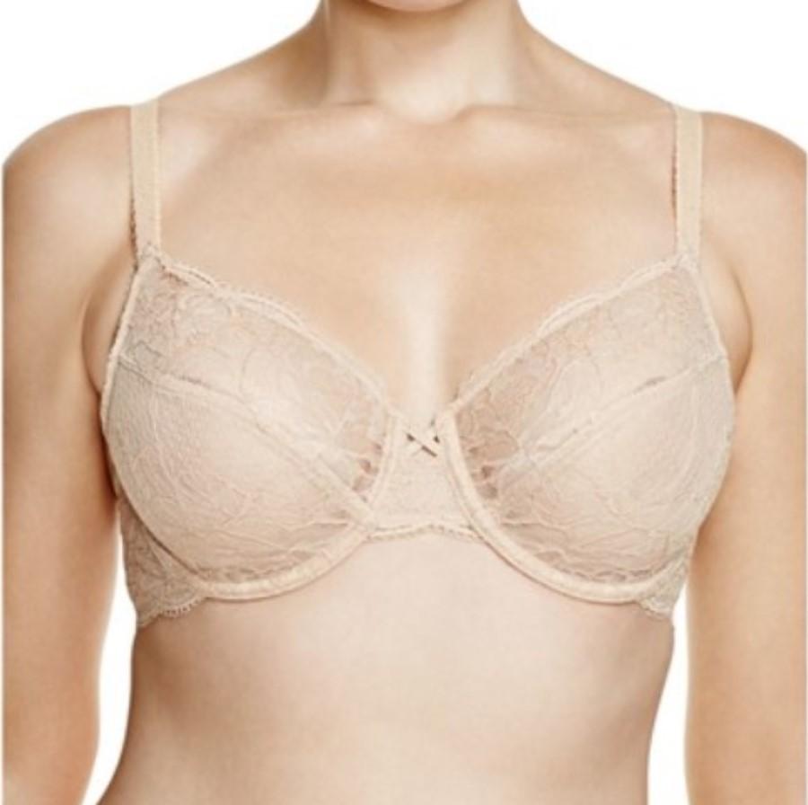 NWT Wacoal 34C So Sophisticated Two Part Cup Underwire Bra 851287 Beige 123531