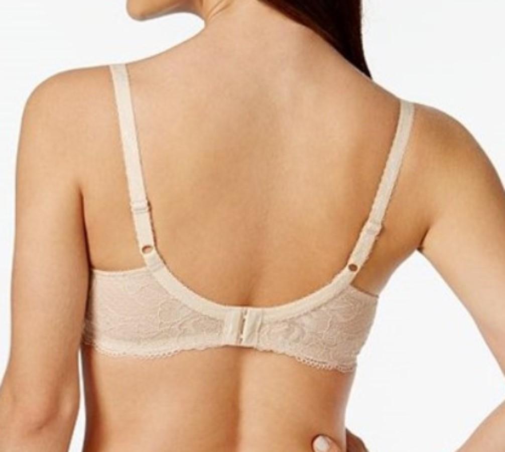 NWT Wacoal 34C So Sophisticated Two Part Cup Underwire Bra 851287 Beige 123531