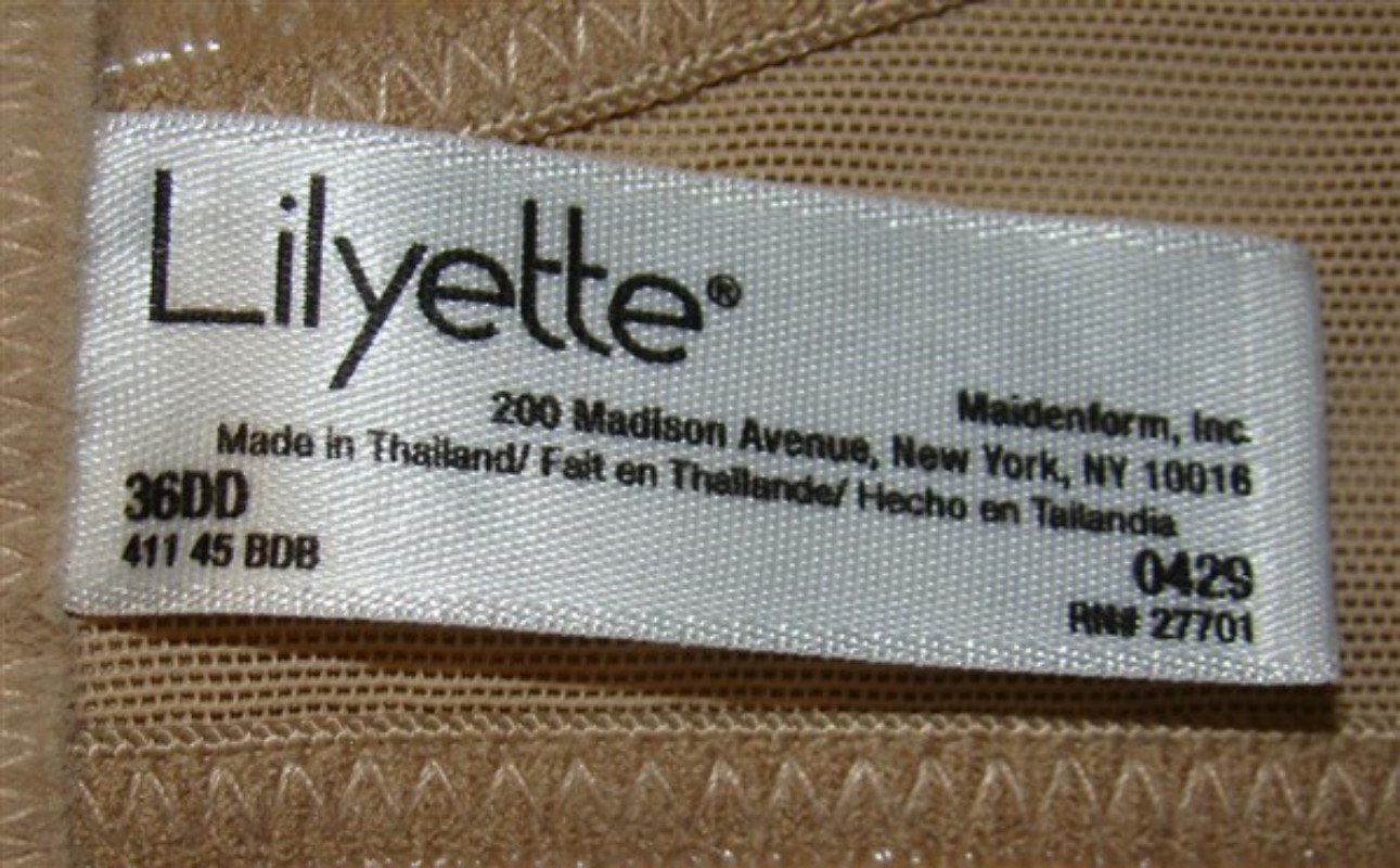 NWOT Lilyette 36DD Everyday Lift Strapless Bra 429 Beige #123542
