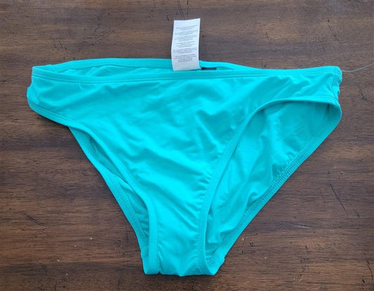 NWOT La Blanca Island Goddess SZ 6 Solid Hipster Bikini Swim Bottom Green 123560