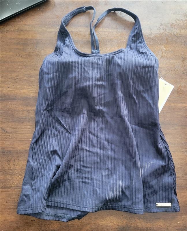 NWT MICHAEL KORS S Tankini Top Ribbed T Back Swimsuit 123561