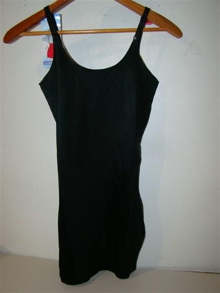 NWD ASSETS L Red Hot Label 3515 Scalloped Open-Bust Slip Black 123574