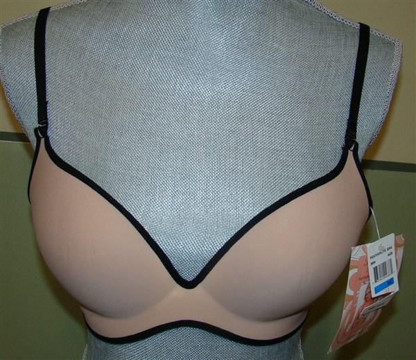 NWTD Fashion Forms 34C Feather Lite Push Up Bra 29654 Beige 123575