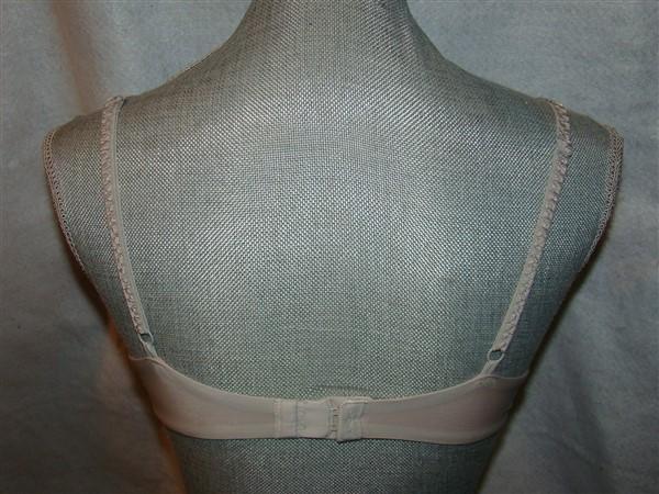 NWOT DKNY Bra 34B Plunge Push Up Demi 458176 Pink Gray 123596