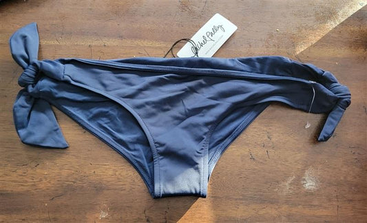 NWT Rachel Pally XS Avila Tie Side Bikini Swim Bottom Blue 123615