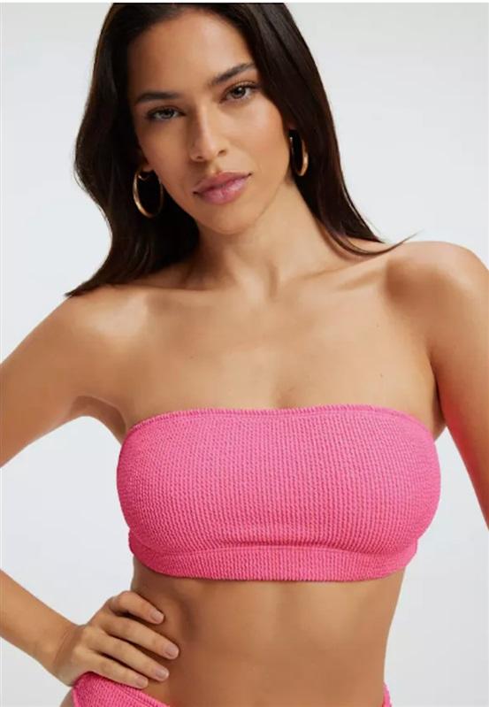 NWT Good American 2X/3X Better Bandeau Top Always Fits Swim Black 123650