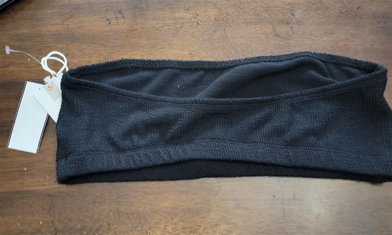 NWT Good American 2X/3X Better Bandeau Top Always Fits Swim Black 123650