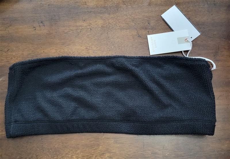 NWT Good American 2X/3X Better Bandeau Top Always Fits Swim Black 123650